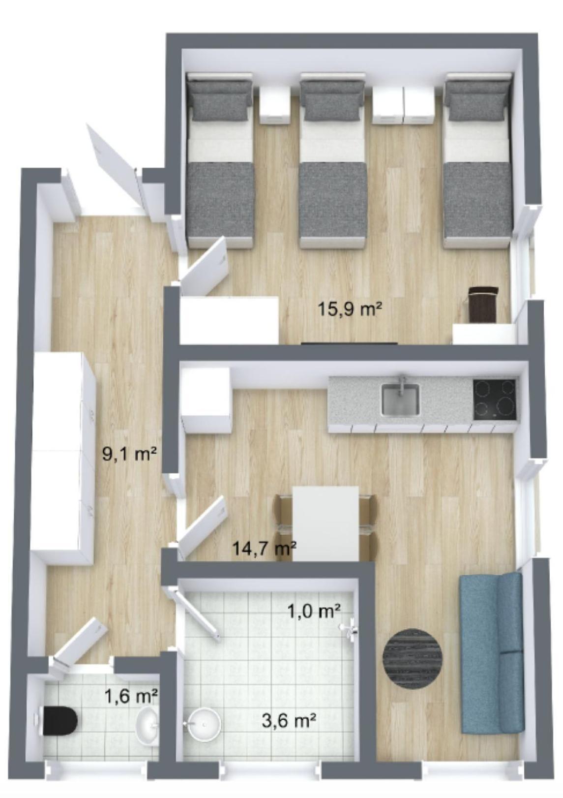Wuerzburg Altbau-Citylofts Bagian luar foto